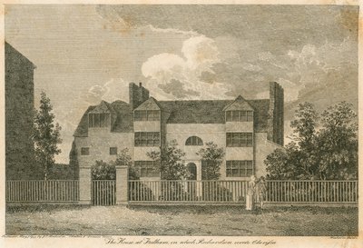 Huset ved Parsons Green, nær Fulham, London, da Samuel Richardson skrev Clarissa af English School