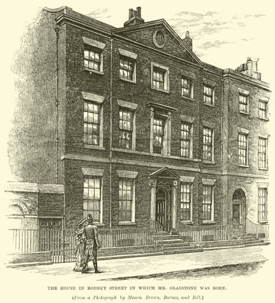 Huset i Rodney Street, hvor hr. Gladstone blev født af English School