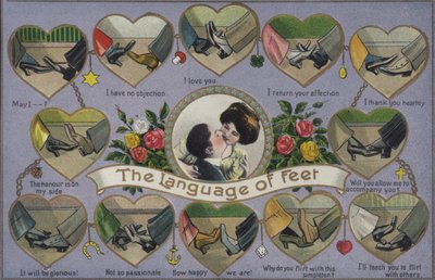 The language of feet, flirting by playing footsiedani af English School