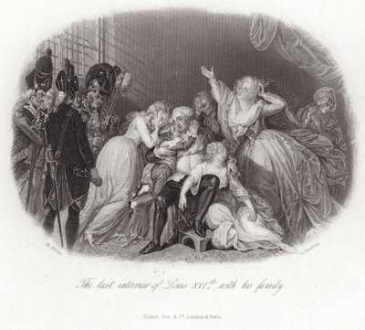 Det sidste interview af Ludvig XVI med sin familie af English School