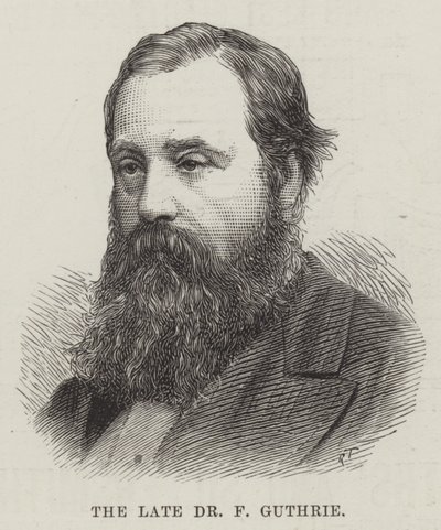 Den afdøde Dr F Guthrie (gravering) af English School