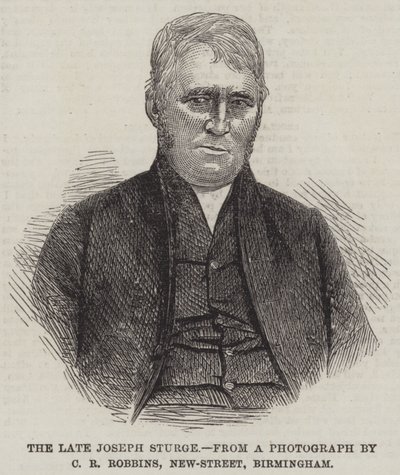 Den afdøde Joseph Sturge (gravering) af English School
