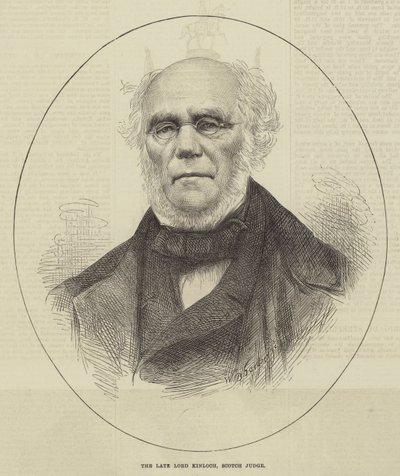 Den afdøde Lord Kinloch, skotsk dommer (gravering) af English School