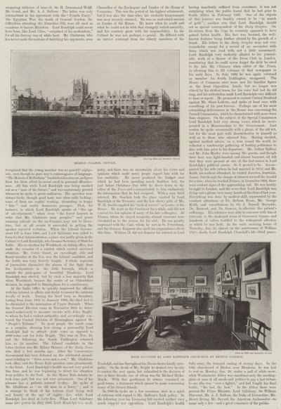 Den afdøde Lord Randolph Churchill (gravering) af English School