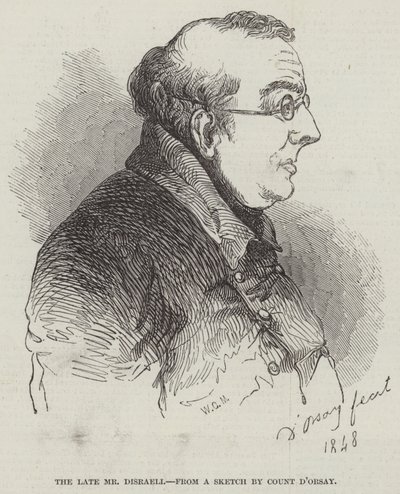 Den afdøde hr. Disraeli (gravering) af English School