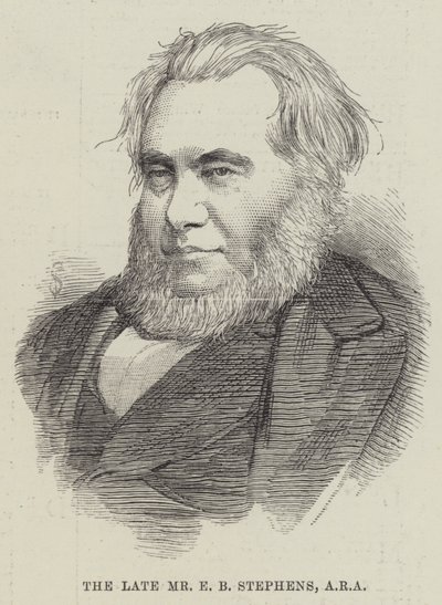 Den afdøde hr. E B Stephens, ARA (gravering) af English School