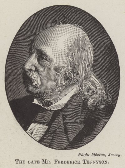 Den afdøde hr. Frederick Tennyson (gravering) af English School