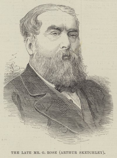 Den afdøde Mr G Rose, Arthur Sketchley (gravering) af English School