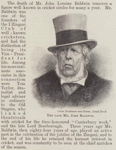Den afdøde hr. John Baldwin (gravering) af English School