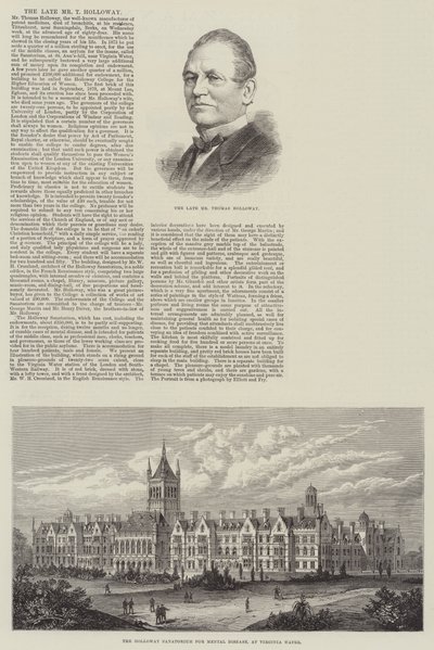 Den afdøde hr. T Holloway (gravering) af English School