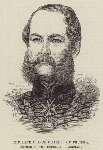 Den afdøde prins Charles af Preussen, bror til kejseren af Tyskland (stik) af English School