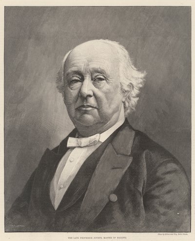Den afdøde professor Jowett, Master of Balliol (gravering) af English School