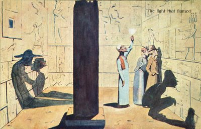 Lyset, der flammede (farvelitografi) af English School