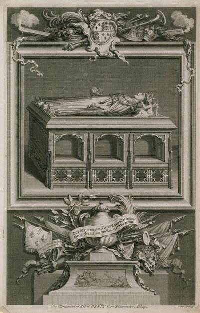 Monumentet af Henry V af English School