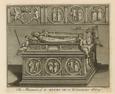 Monumentet af kong Henry VII af English School