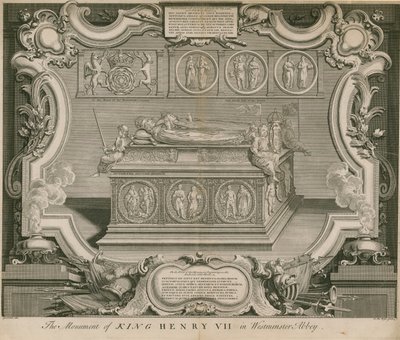 Monumentet af kong Henry VII af English School