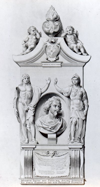 Sir Robert Aytons monument, 1798 af English School