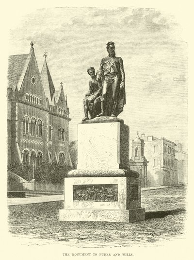 Monumentet til Burke og Wills af English School