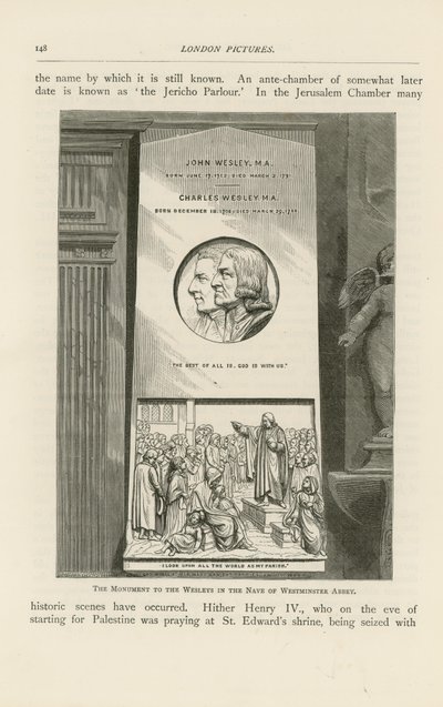 Das Denkmal für die Wesleys von English School