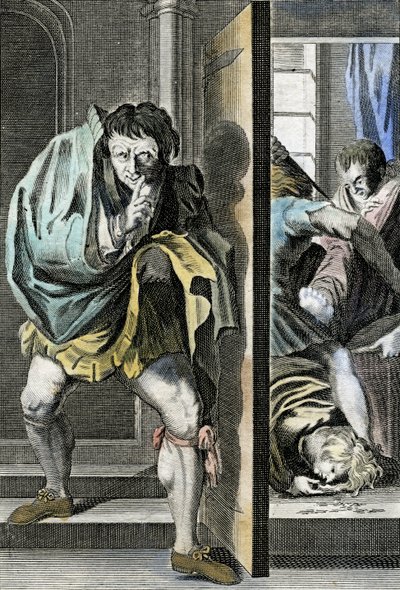 Der Mord an König Eduard V. und seinem Bruder im Turm durch Richard Plantagenet, später König Richard III. von English School