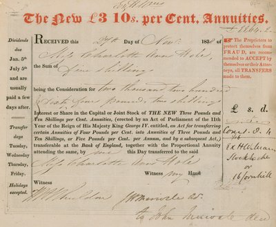 De nye £3 10s procent livrenter af English School
