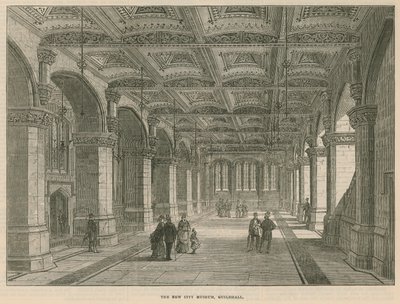 Det nye bymuseum, Guildhall, London af English School