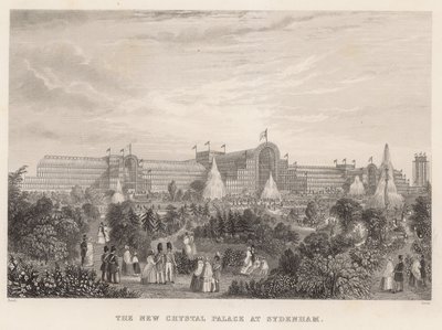 Det nye Crystal Palace på Sydenham af English School