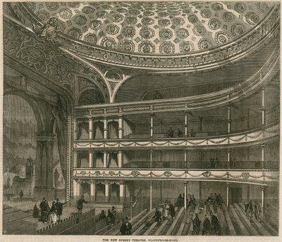 Det nye Surrey Theatre, Blackfriars Road, London af English School
