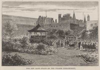 Den nye bandstand på Themsen Embankment af English School