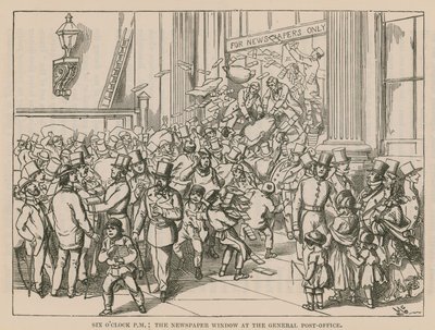 Avisvinduet på Generalpostkontoret af English School