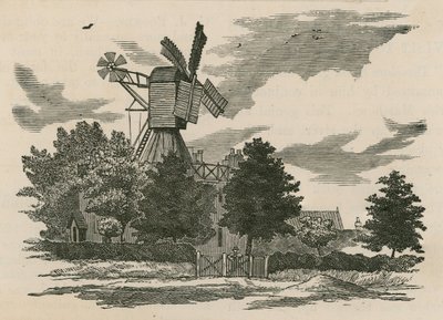 Den gamle mølle på Wimbledon Common af English School