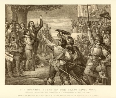 Åbningsscenen til den store borgerkrig af English School