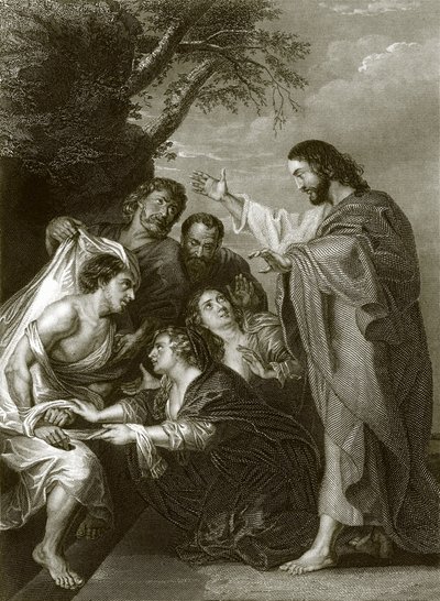 Opstandelsen af Lazarus af English School