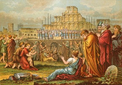 Genopbygningen af templet af English School