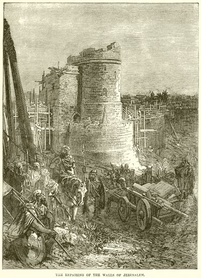 Reparationen af Jerusalems mure af English School