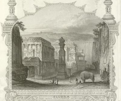 Kailah-templet, Ellora, Indien af English School