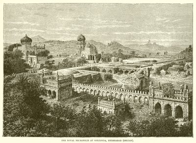 Die königliche Nekropole von Golconda, Hyderabad von English School