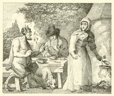 Satyren og den rejsende (kobberstik) af English School