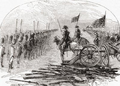 General Burgoynes overgivelse efter det andet slag ved Saratoga af English School