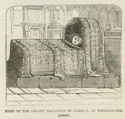 Graven for den spæde datter af James I af English School