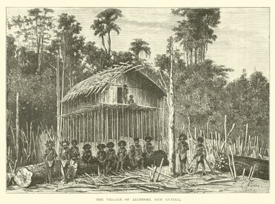 Landsbyen Alambori, Ny Guinea af English School