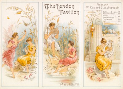 Teaterprogram, London Pavilion, Piccadilly af English School