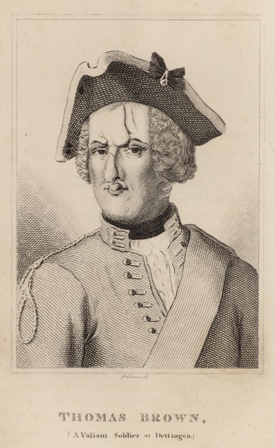 Thomas Brown, en tapper soldat ved Dettingen af English School