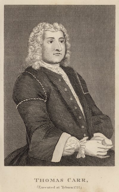 Thomas Carr, henrettet i Tyburn 1737 af English School