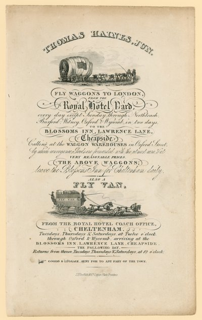 Thomas Haines. Reklame af English School