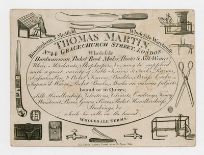 Thomas Martin, handelskort af English School
