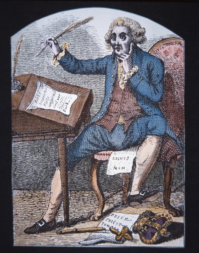 Thomas Paine (farve litho) af English School