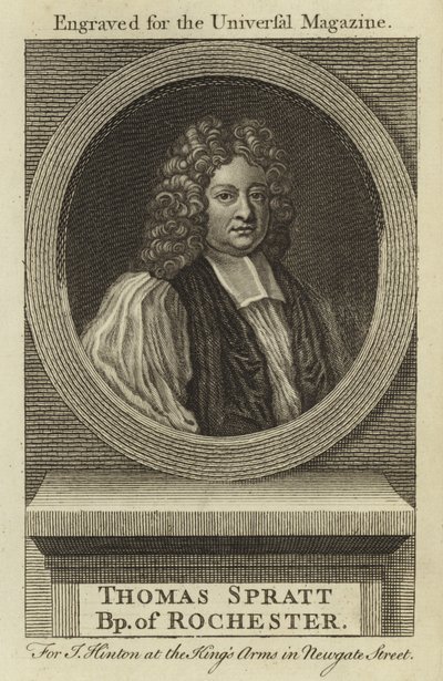 Thomas Spratt, biskop af Rochester af English School