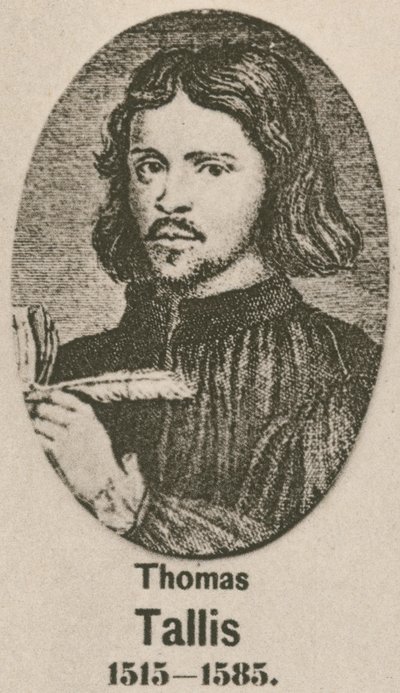 Thomas Tallis (gravering) af English School