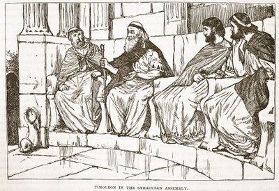 Timoleon in der syrakusanischen Versammlung von English School